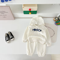 Load image into Gallery viewer, 2 Pieces Set Baby Kid Boys Letters Hoodies Sweatshirts And Pants Wholesale 240802374
