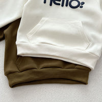 Load image into Gallery viewer, 2 Pieces Set Baby Kid Boys Letters Hoodies Sweatshirts And Pants Wholesale 240802374
