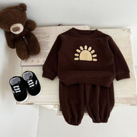 Load image into Gallery viewer, 2 Pieces Set Baby Kid Boys Letters Embroidered Tops And Pants Wholesale 240802377
