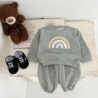 Load image into Gallery viewer, 2 Pieces Set Baby Kid Boys Letters Embroidered Tops And Pants Wholesale 240802377
