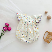 Load image into Gallery viewer, Baby Girls Flower Polka dots Rompers Wholesale 24080238

