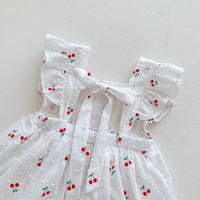 Load image into Gallery viewer, Baby Girls Fruit Embroidered Dresses Wholesale 24080240
