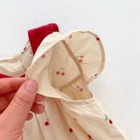 Load image into Gallery viewer, Baby Girls Color-blocking Fruit Rompers Wholesale 24080242
