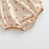 Load image into Gallery viewer, Baby Girls Color-blocking Fruit Rompers Wholesale 24080242
