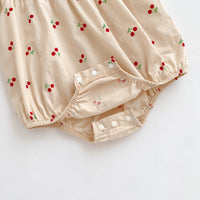 Load image into Gallery viewer, Baby Girls Color-blocking Fruit Rompers Wholesale 24080242
