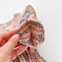 Load image into Gallery viewer, Baby Girls Checked Cartoon Rompers Wholesale 24080249
