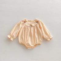 Load image into Gallery viewer, Baby Girls Cartoon Embroidered Rompers Wholesale 24080261
