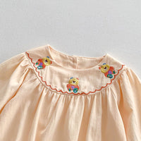 Load image into Gallery viewer, Baby Girls Cartoon Embroidered Rompers Wholesale 24080261
