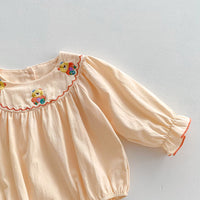 Load image into Gallery viewer, Baby Girls Cartoon Embroidered Rompers Wholesale 24080261
