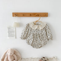 Load image into Gallery viewer, Baby Girls Flower Print Rompers Wholesale 24080268
