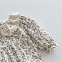 Load image into Gallery viewer, Baby Girls Flower Print Rompers Wholesale 24080268
