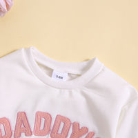 Load image into Gallery viewer, 2 Pieces Set Baby Kid Girls Letters Tops And Solid Color Pants Wholesale 24080275
