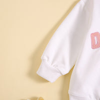 Load image into Gallery viewer, 2 Pieces Set Baby Kid Girls Letters Tops And Solid Color Pants Wholesale 24080275
