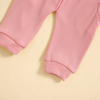 Load image into Gallery viewer, 2 Pieces Set Baby Kid Girls Letters Tops And Solid Color Pants Wholesale 24080275

