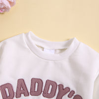 Load image into Gallery viewer, 2 Pieces Set Baby Kid Girls Letters Tops And Solid Color Pants Wholesale 24080275
