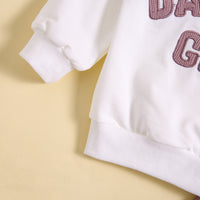 Load image into Gallery viewer, 2 Pieces Set Baby Kid Girls Letters Tops And Solid Color Pants Wholesale 24080275
