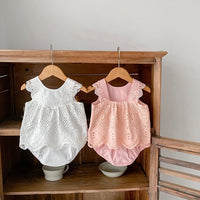 Load image into Gallery viewer, 2 Pieces Set Baby Kid Girls Solid Color Tank Tops And Shorts Wholesale 24080280
