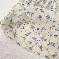 Load image into Gallery viewer, 2 Pieces Set Baby Kid Girls Flower Print Tops And Solid Color Shorts Wholesale 24080281
