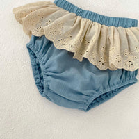 Load image into Gallery viewer, 2 Pieces Set Baby Kid Girls Flower Print Tops And Solid Color Shorts Wholesale 24080281
