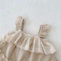 Load image into Gallery viewer, 2 Pieces Set Baby Kid Girls Solid Color Tank Tops And Shorts Wholesale 24080290
