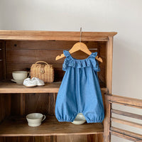 Load image into Gallery viewer, Baby Girls Solid Color Rompers Wholesale 24080291
