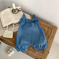 Load image into Gallery viewer, Baby Girls Solid Color Rompers Wholesale 24080291
