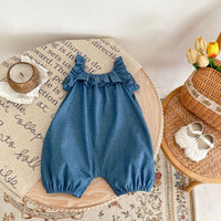 Load image into Gallery viewer, Baby Girls Solid Color Rompers Wholesale 24080291
