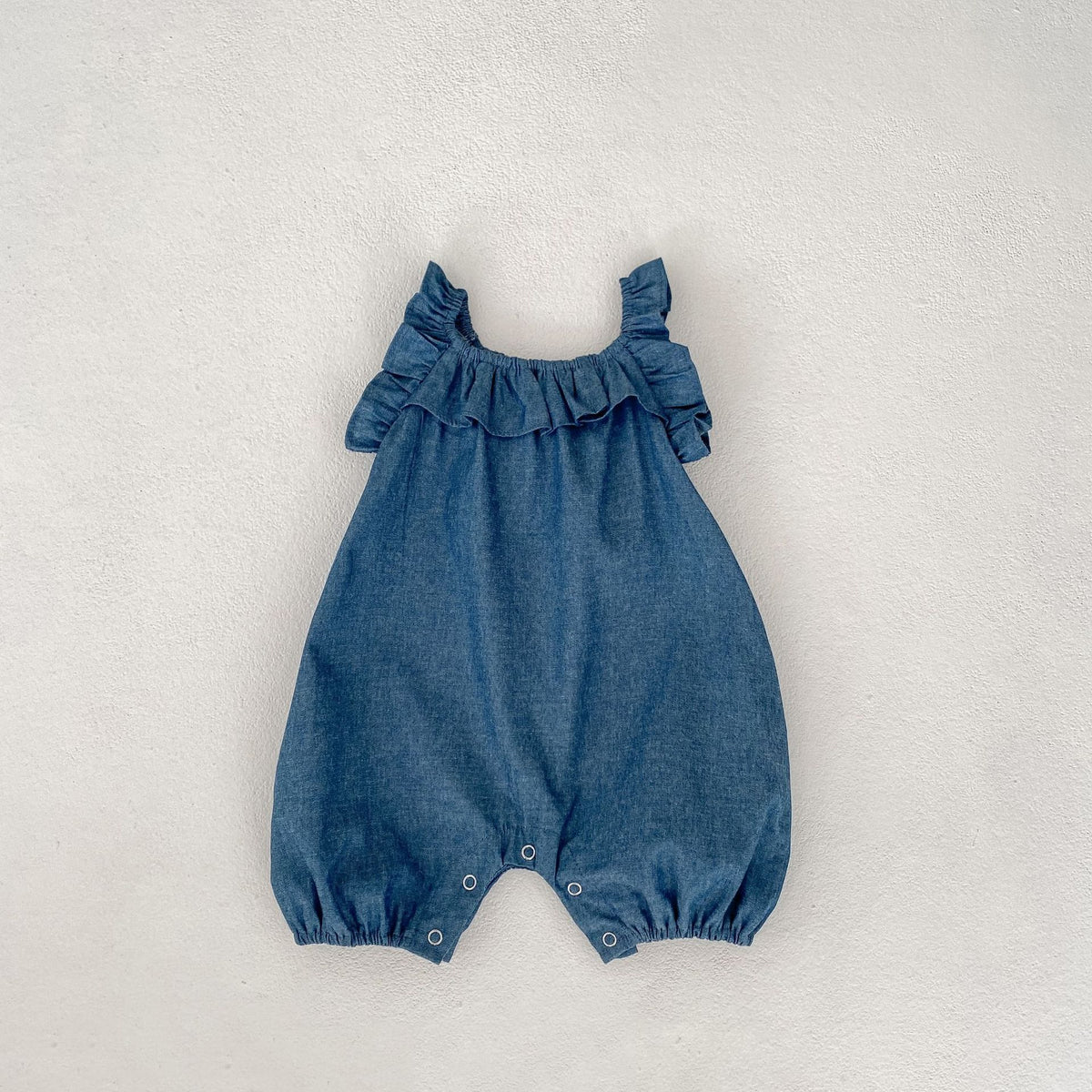 Baby Girls Solid Color Rompers Wholesale 24080291