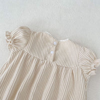 Load image into Gallery viewer, Baby Girls Flower Embroidered Rompers Wholesale 24080292
