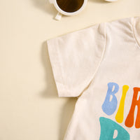 Load image into Gallery viewer, 2 Pieces Set Baby Kid Girls Boys Sports Letters T-Shirts And Solid Color Shorts Wholesale 24080293
