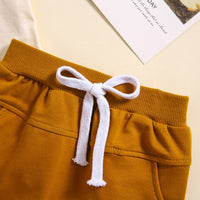 Load image into Gallery viewer, 2 Pieces Set Baby Kid Girls Boys Sports Letters T-Shirts And Solid Color Shorts Wholesale 24080293
