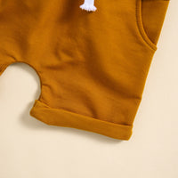 Load image into Gallery viewer, 2 Pieces Set Baby Kid Girls Boys Sports Letters T-Shirts And Solid Color Shorts Wholesale 24080293
