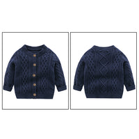 Load image into Gallery viewer, Baby Kid Girls Boys Solid Color Cardigan Wholesale 24091302
