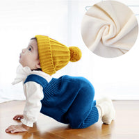 Load image into Gallery viewer, Baby Girls Boys Solid Color Crochet Jumpsuits Wholesale 24091307
