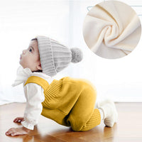 Load image into Gallery viewer, Baby Girls Boys Solid Color Crochet Jumpsuits Wholesale 24091307
