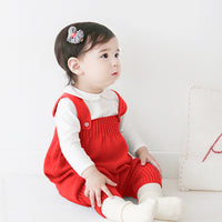 Load image into Gallery viewer, Baby Girls Boys Solid Color Crochet Jumpsuits Wholesale 24091307
