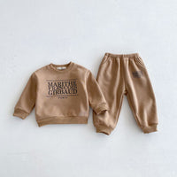 Load image into Gallery viewer, 2 Pieces Set Baby Kid Boys Letters Tops And Pants Wholesale 240913109
