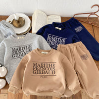 Load image into Gallery viewer, 2 Pieces Set Baby Kid Boys Letters Tops And Pants Wholesale 240913109
