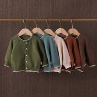 Load image into Gallery viewer, Baby Kid Girls Boys Solid Color Cardigan Wholesale 240913111
