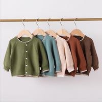 Load image into Gallery viewer, Baby Kid Girls Boys Solid Color Cardigan Wholesale 240913111
