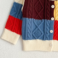 Load image into Gallery viewer, Baby Kid Girls Boys Color-blocking Cardigan Wholesale 240913113
