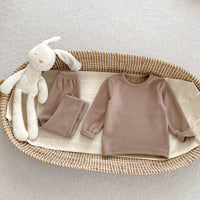 Load image into Gallery viewer, Baby Kid Girls Boys Solid Color Tops Pants Sleepwears Wholesale 240913117
