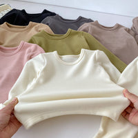 Load image into Gallery viewer, Baby Kid Girls Boys Solid Color Tops Pants Sleepwears Wholesale 240913117
