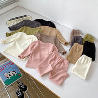 Load image into Gallery viewer, Baby Kid Girls Boys Solid Color Tops Pants Sleepwears Wholesale 240913117
