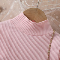 Load image into Gallery viewer, 2 Pieces Set Baby Kid Girls Solid Color Crochet Tops And Skirts Wholesale 24091312
