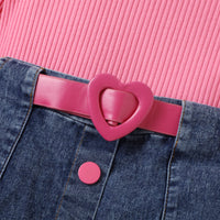 Load image into Gallery viewer, 2 Pieces Set Baby Kid Girls Solid Color Crochet Tops And Skirts Wholesale 24091312
