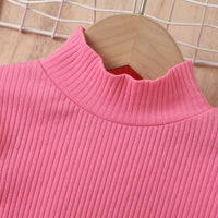 Load image into Gallery viewer, 2 Pieces Set Baby Kid Girls Solid Color Crochet Tops And Skirts Wholesale 24091312
