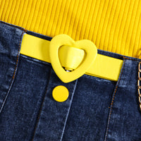 Load image into Gallery viewer, 2 Pieces Set Baby Kid Girls Solid Color Crochet Tops And Skirts Wholesale 24091312
