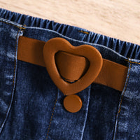 Load image into Gallery viewer, 2 Pieces Set Baby Kid Girls Solid Color Crochet Tops And Skirts Wholesale 24091312
