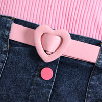 Load image into Gallery viewer, 2 Pieces Set Baby Kid Girls Solid Color Crochet Tops And Skirts Wholesale 24091312
